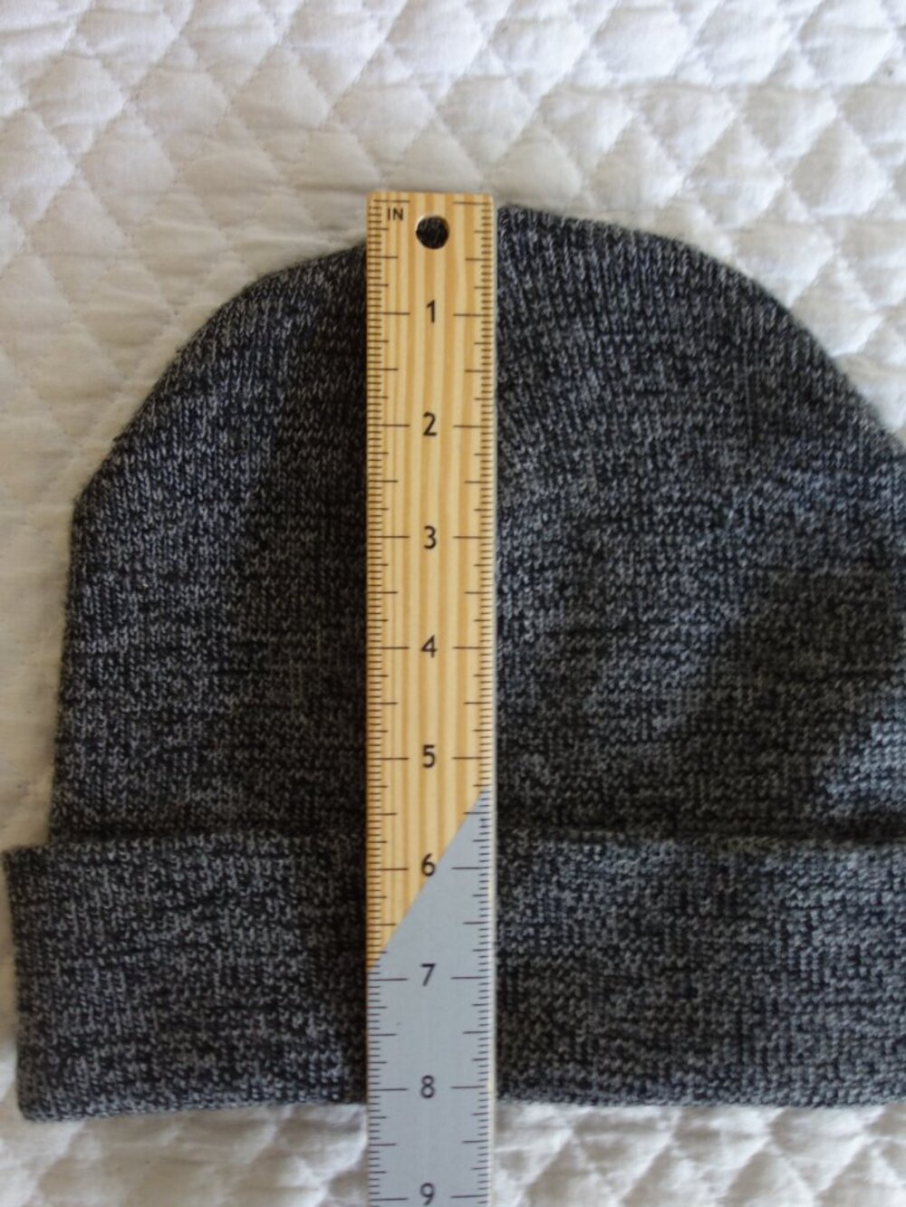 SMARTWOOL Men’s Heather Gray / Black Beanie - Picture 4 of 5